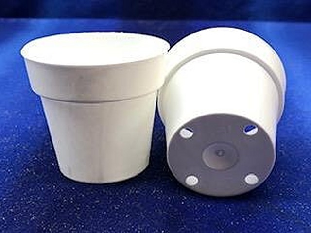 2¼" Round White Pot - Click Image to Close